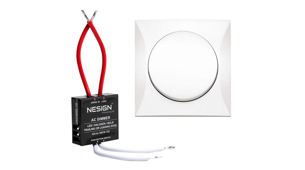 Berker 1 Gang Dimmer Switch 500mA, 230V ac, 125 W