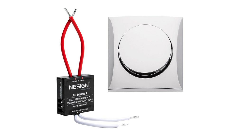 Berker 1 Gang Dimmer Switch 500mA, 230V ac, 125 W