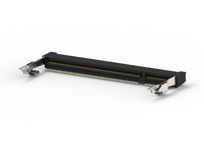 TE Connectivity 0.6 mm Pitch 200 Way, Right Angle Board Mount DIMM Socket ,2.5V, 500mA