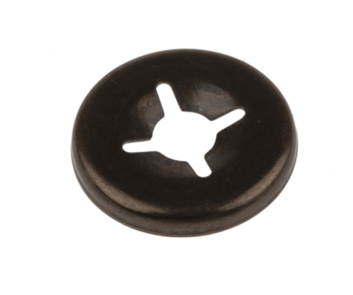 RS PRO Enamelled Stainless Steel Open Push-On Fastener for 2 mm Shaft