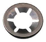 172-307 RS PRO Enamelled Stainless Steel Open Push-On Fastener for 2 mm Shaft