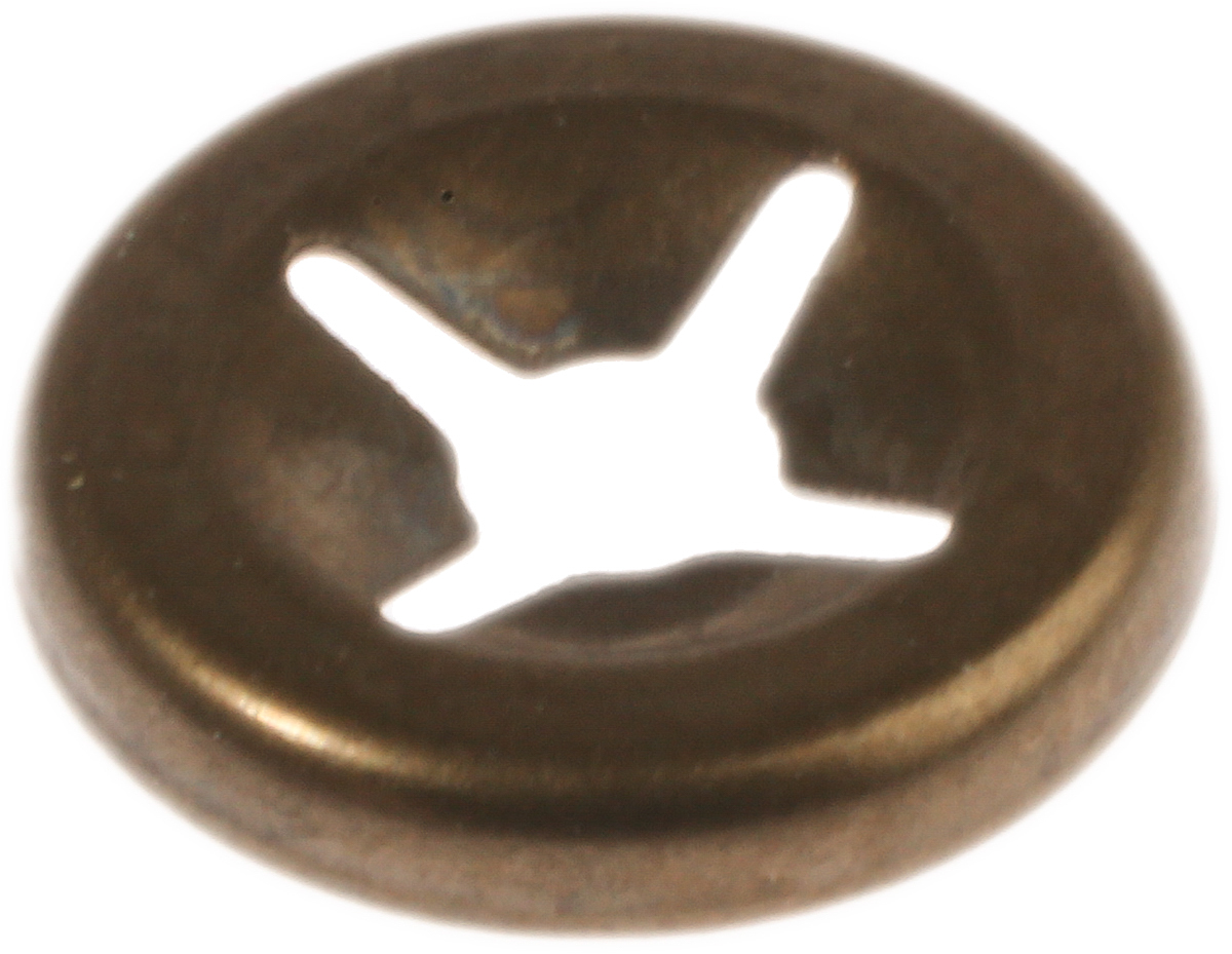 RS PRO Enamelled Steel Open Push-On Fastener for 2.5 mm Shaft