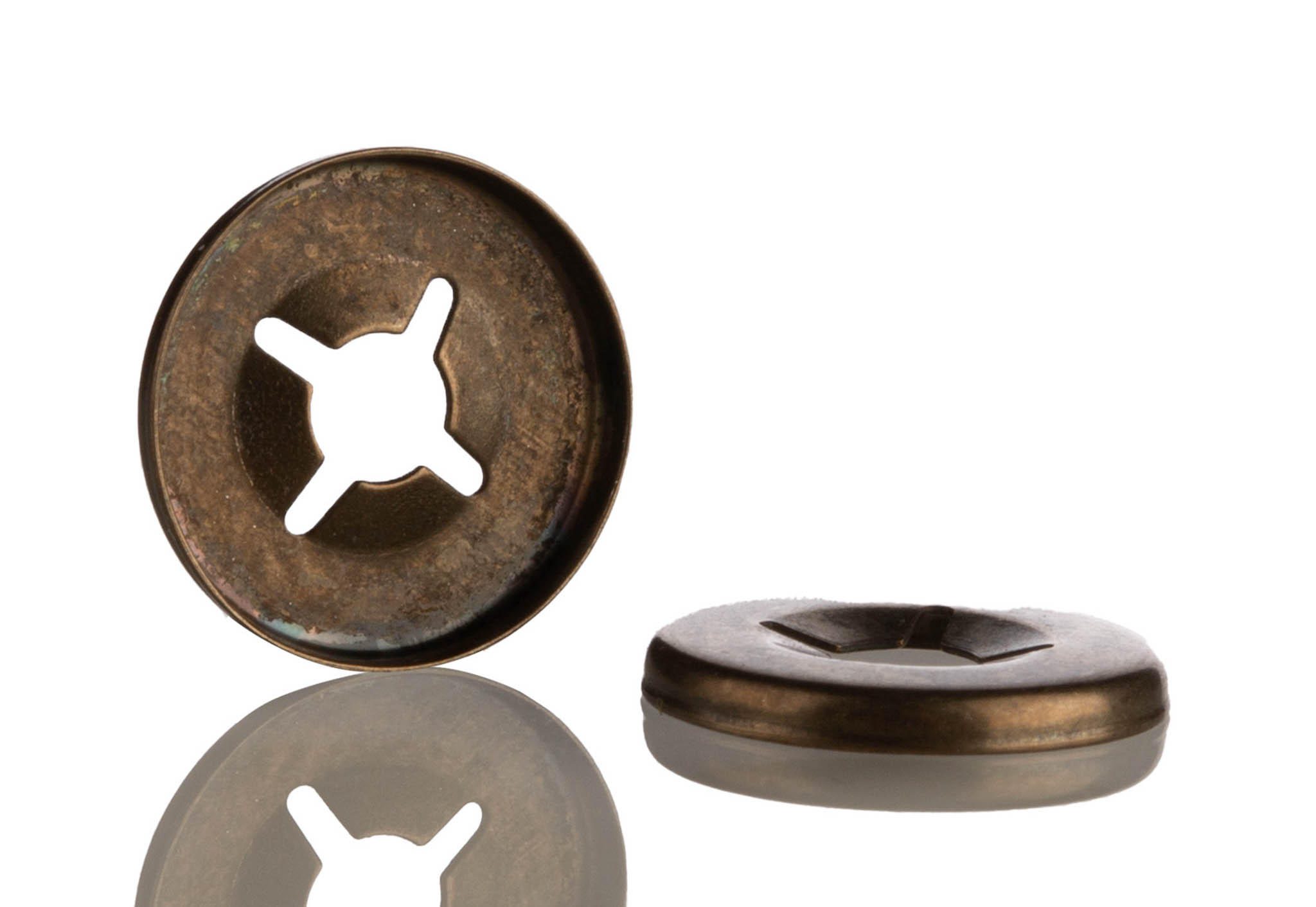 RS PRO Enamelled Steel Open Push-On Fastener for 3 mm Shaft
