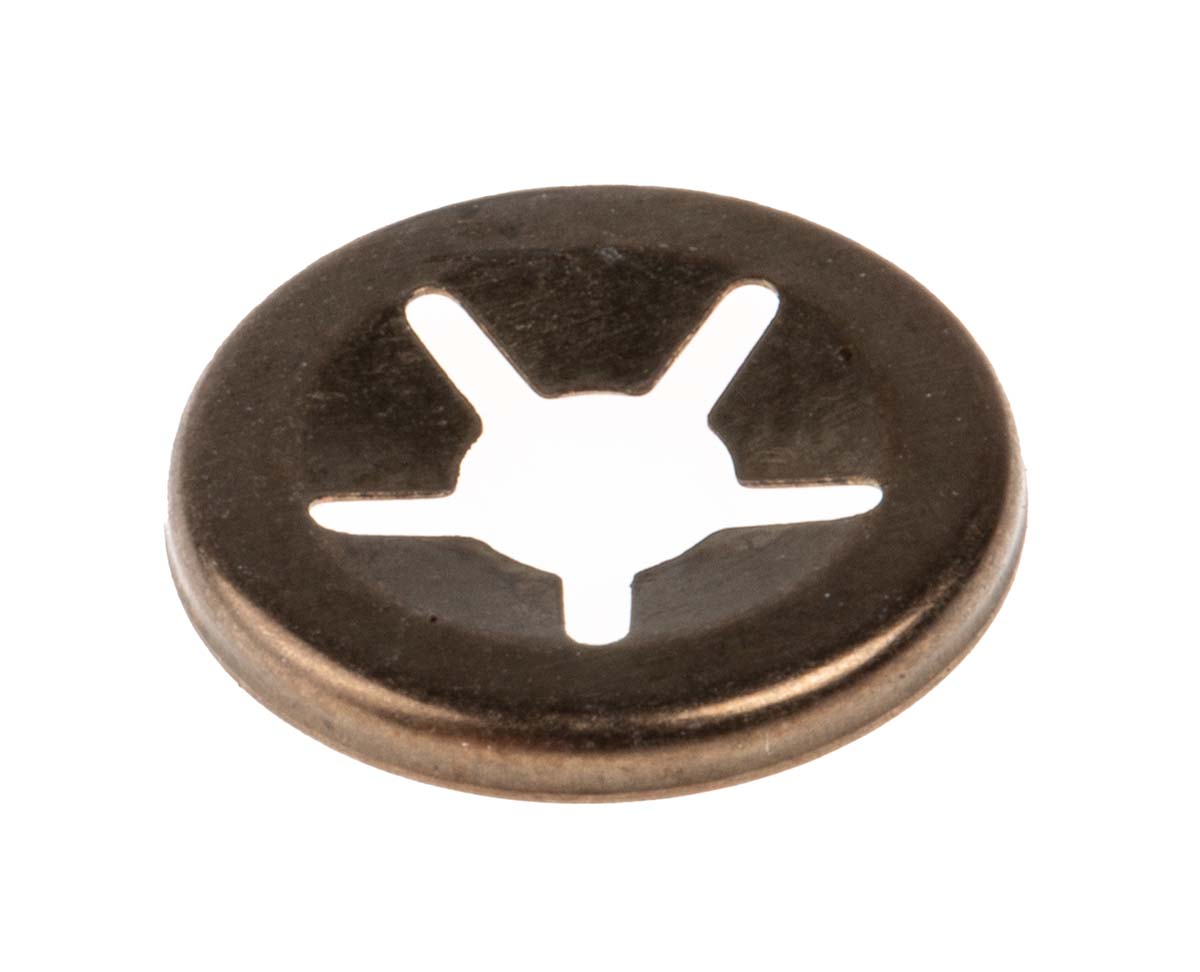 RS PRO Enamelled Steel Open Push-On Fastener for 4 mm Shaft