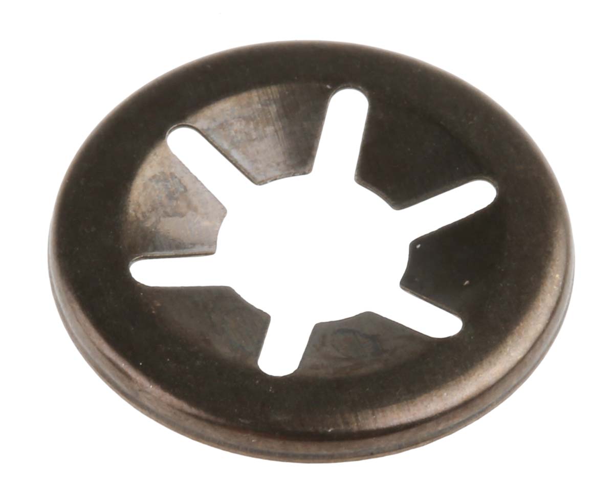RS PRO Enamelled Steel Open Push-On Fastener for 6 mm Shaft