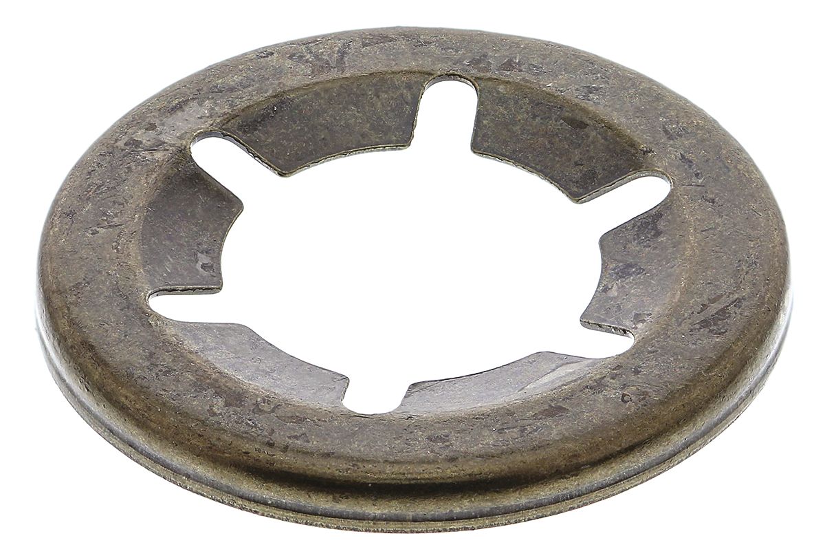 RS PRO Enamelled Steel Open Push-On Fastener for 8 mm Shaft