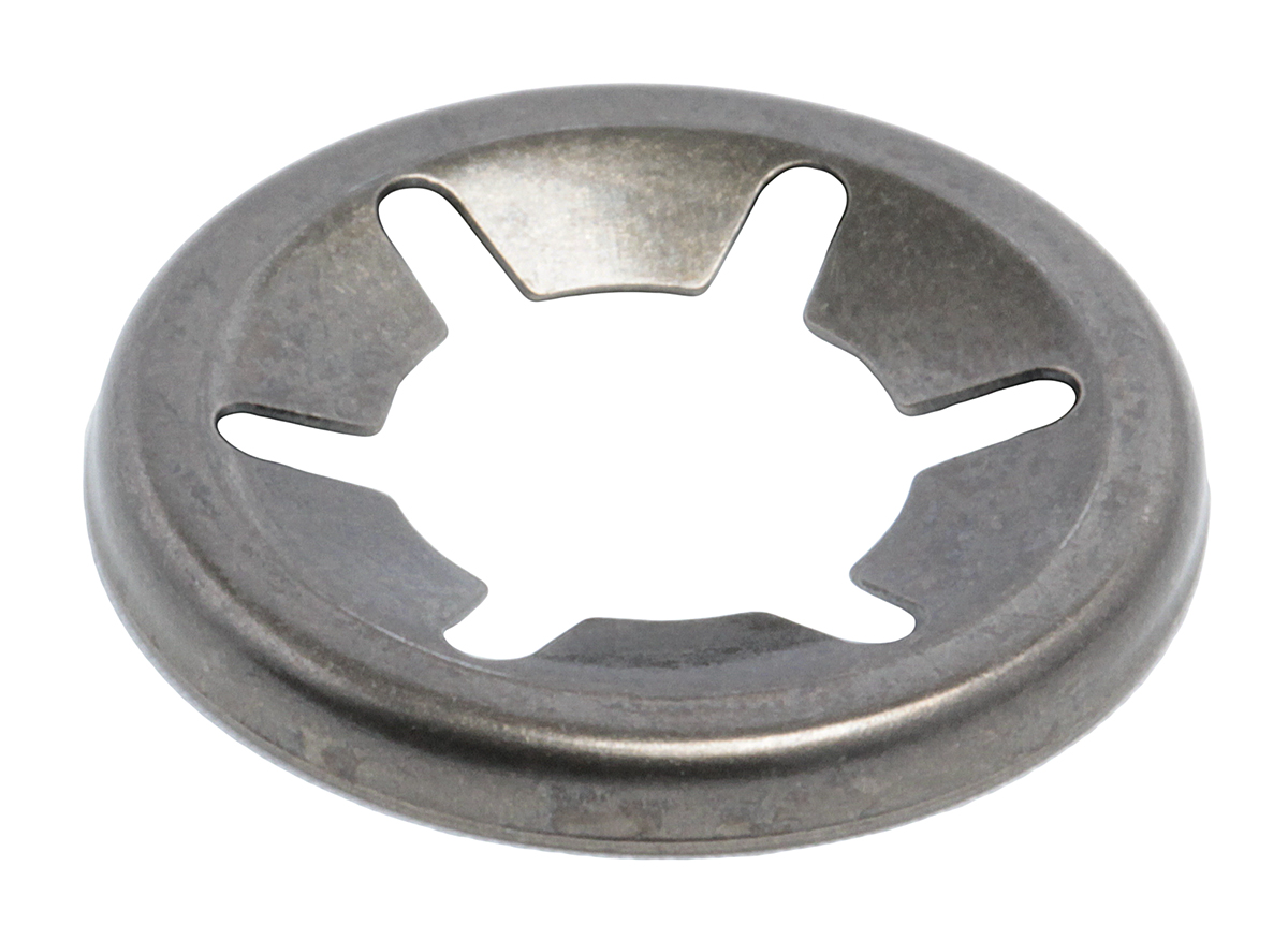 RS PRO Enamelled Steel Open Push-On Fastener for 9 mm Shaft