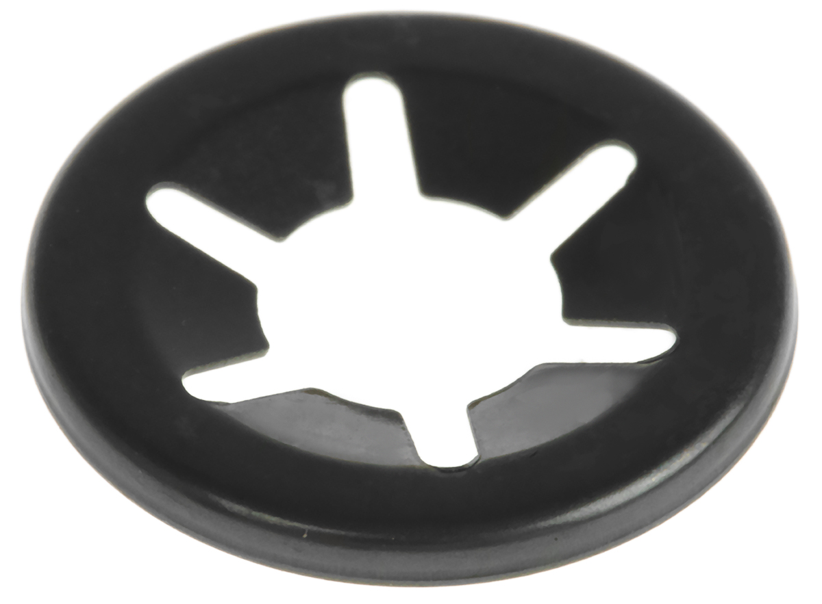 RS PRO Enamelled Steel Open Push-On Fastener for 6.35 mm Shaft