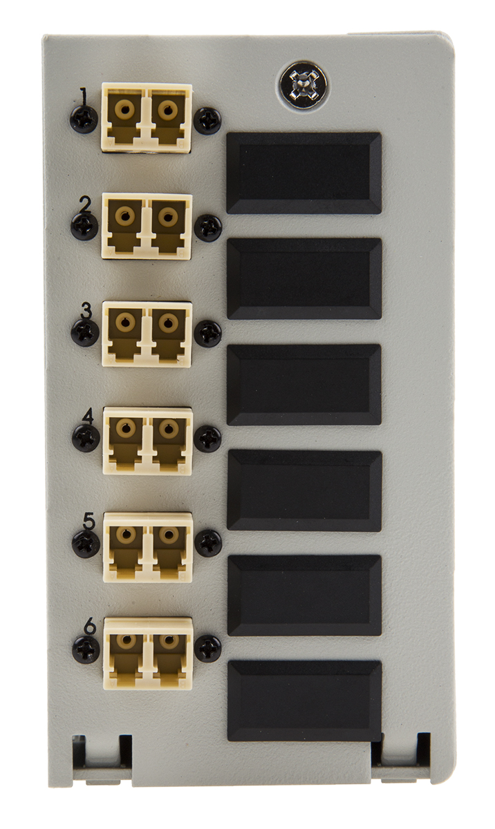 172-7331 RS PRO Din Rail Demarcation BoxSeries, 6 Port LC, Multimode Demarcation Box