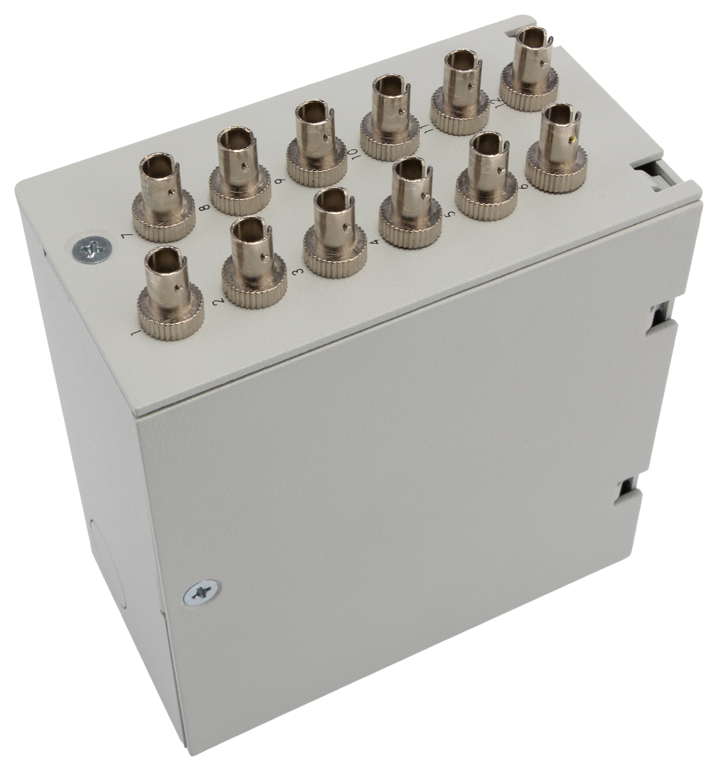 172-7333 RS PRO Din Rail Demarcation BoxSeries, 12 Port ST, Single Mode Demarcation Box