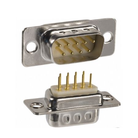 Norcomp 172 9 Way Straight 10.9 mm Pitch Panel Mount D-Sub Connector, with Female Screw Male