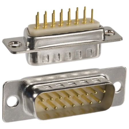 Norcomp 172 15 Way Straight 10.9 mm Pitch Panel Mount D-Sub Connector, with Female Screw Male