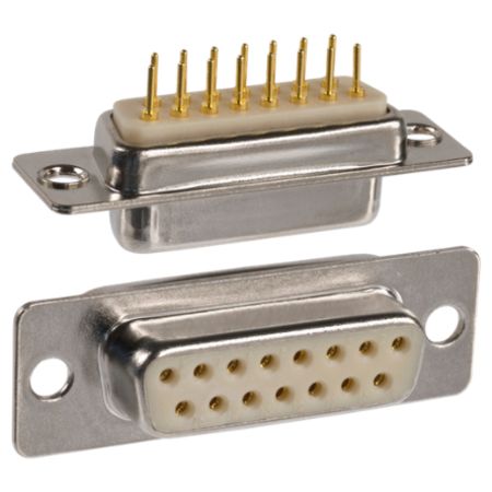 Norcomp 172 15 Way Straight 10.9 mm Pitch Panel Mount D-Sub Connector, with Female Screw Male