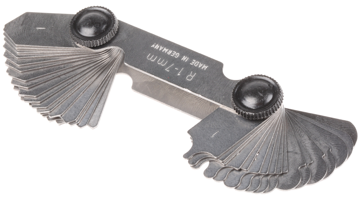 MikronTec Radius Gauge Metric 1 mm to 7 mm
