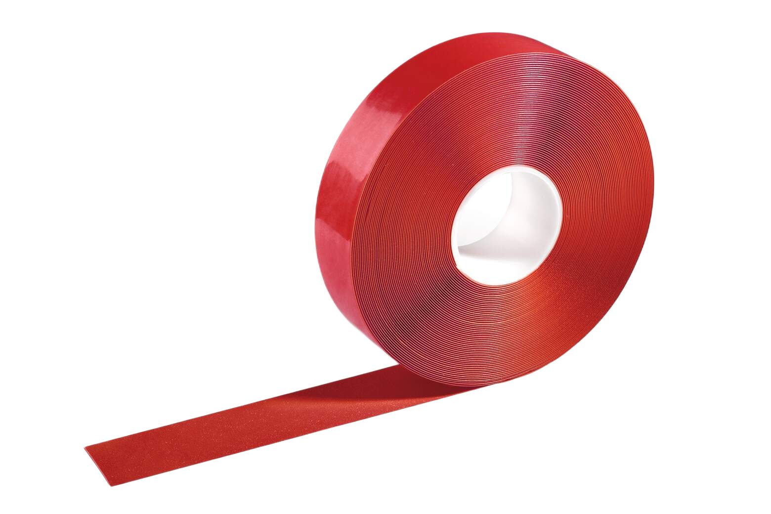 Durable Red Plastic 30 m Floor Marking Tape 1.2 mm Thickness