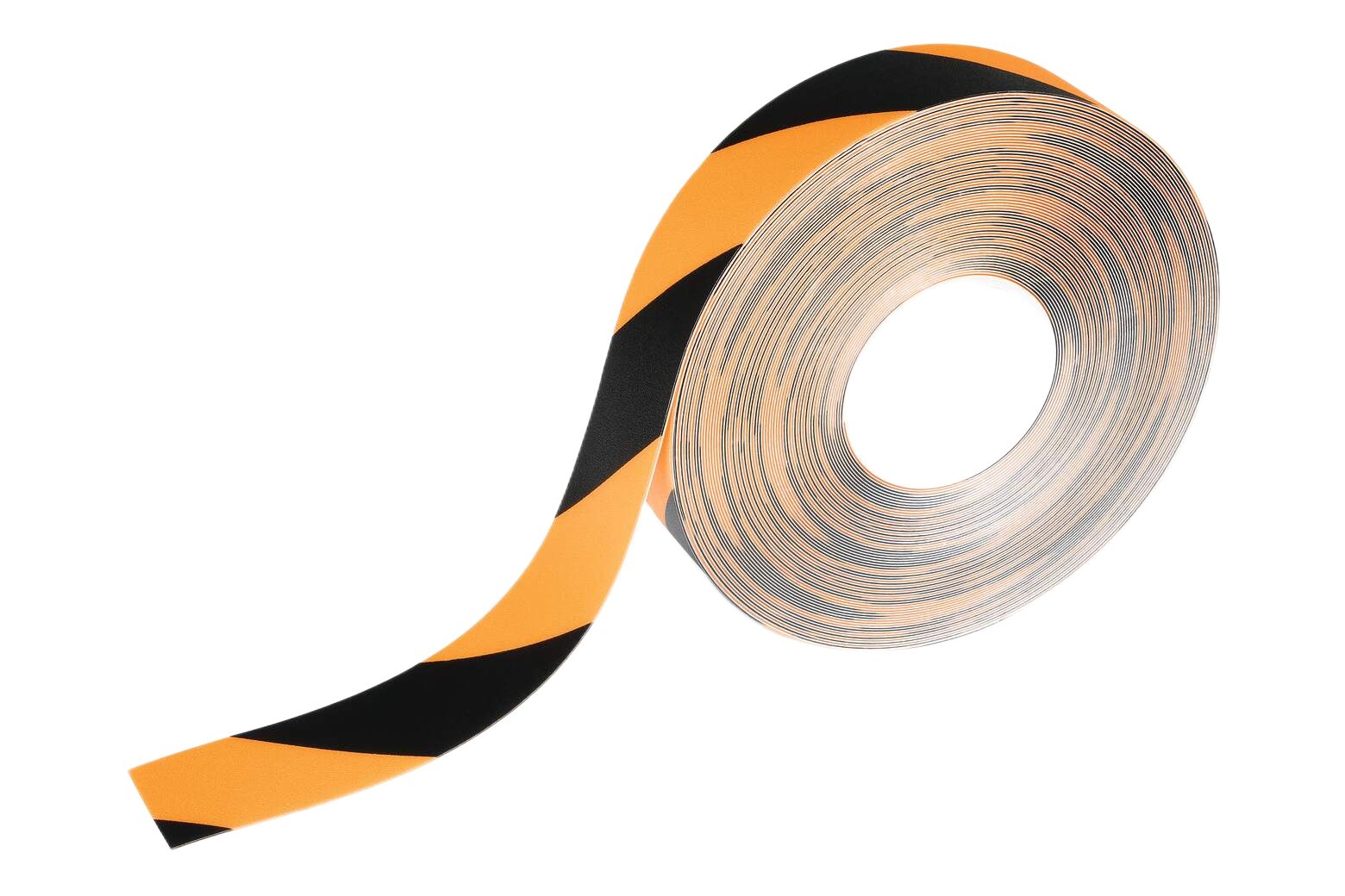 Durable Black, Yellow Plastic 30 m Floor Marking Tape 0.7 mm Thickness