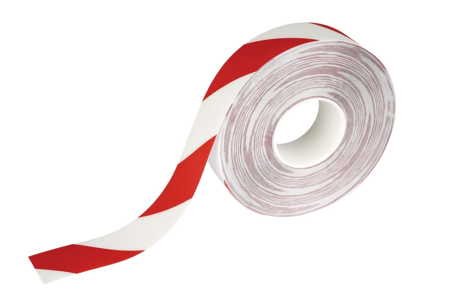 Durable White, Red Plastic 30 m Floor Marking Tape 0.7 mm Thickness