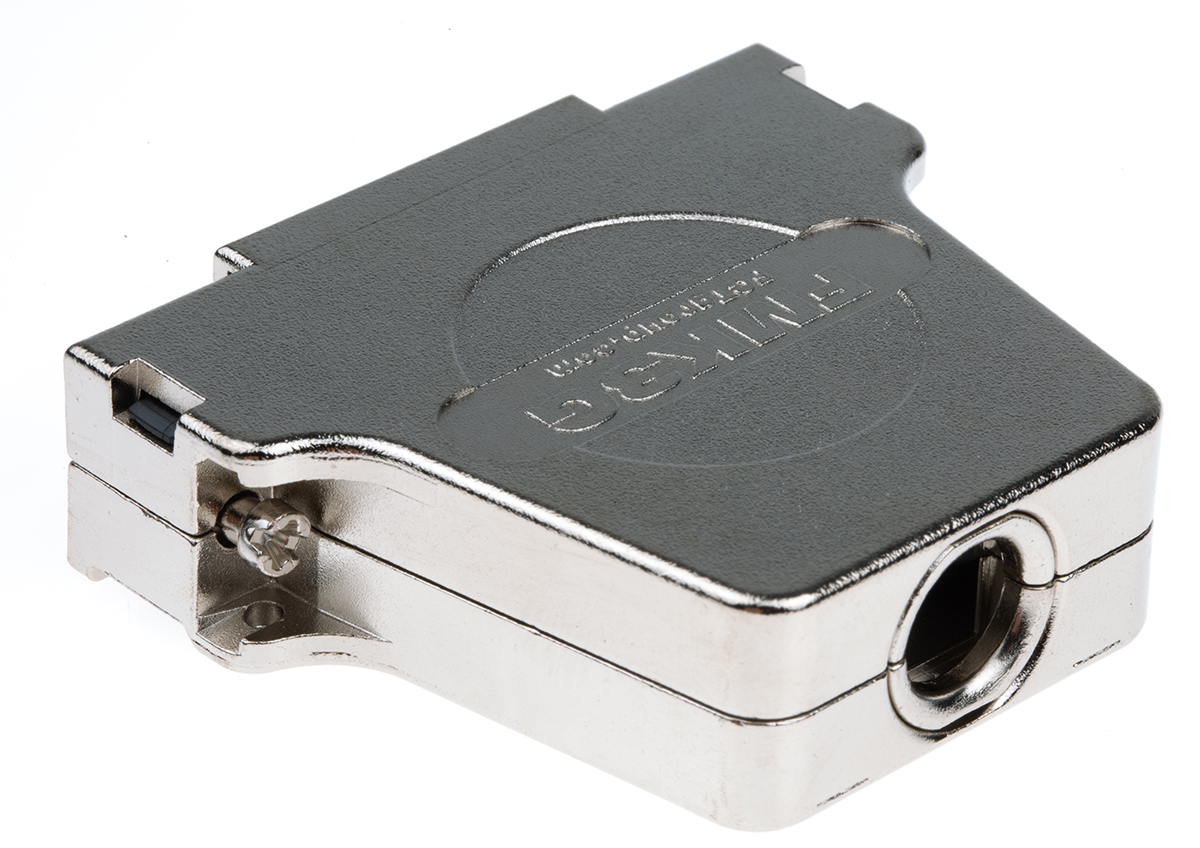 172704-0100 FCT from Molex FMK Series Die Cast Zinc Straight D-Sub Backshell, 25 Way Strain Relief