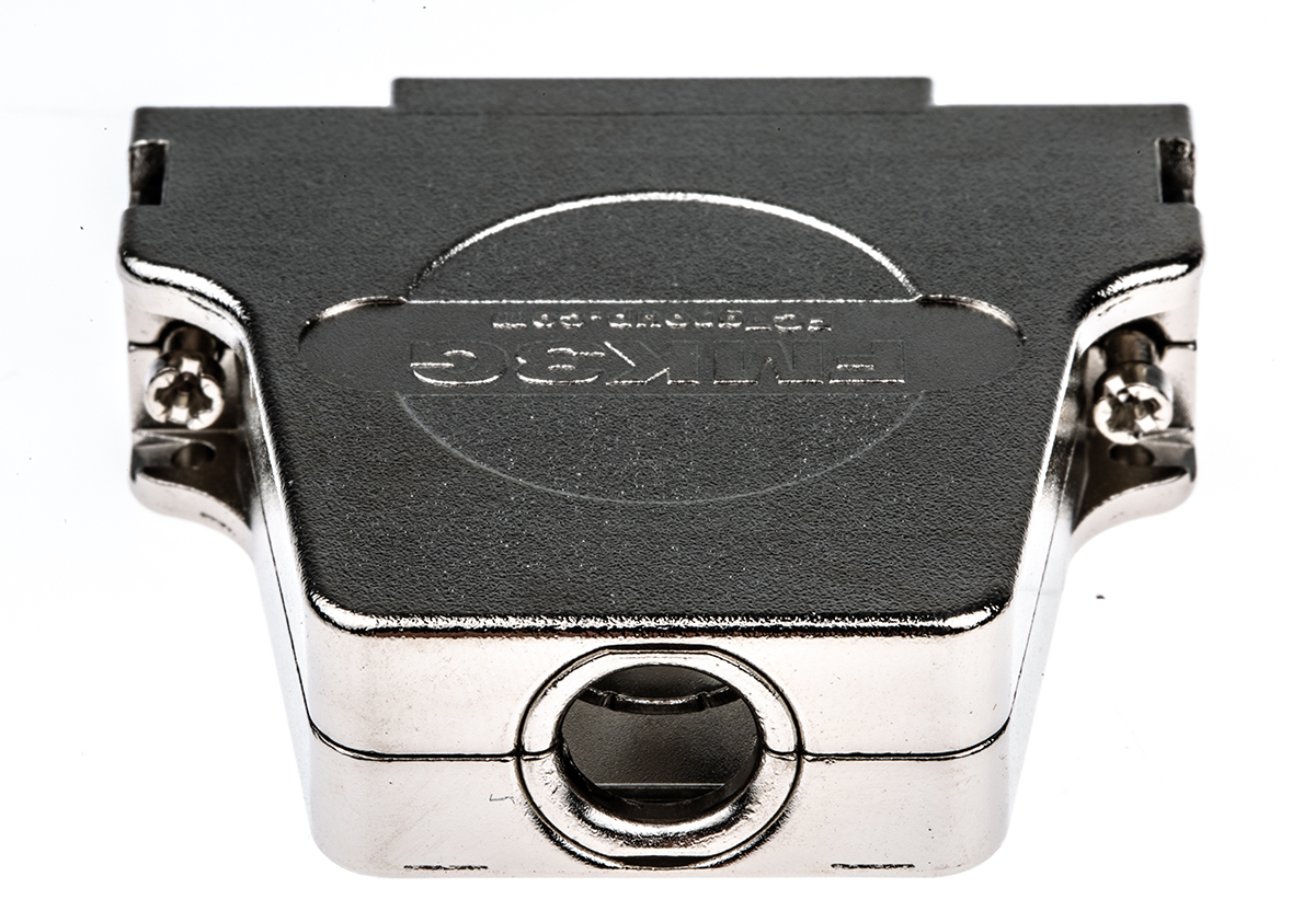 172704-0100 FCT from Molex FMK Series Die Cast Zinc Straight D-Sub Backshell, 25 Way Strain Relief