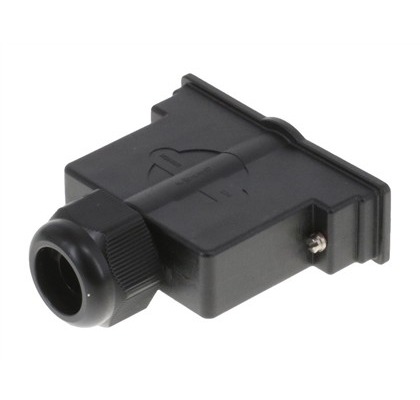 FCT from Molex 172704 Series PC/ABS blend Straight D-Sub Backshell