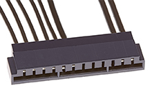 Molex 1728 Series Vertical Edge Connector, Edge, 8-Contacts, 3.96 mm Pitch