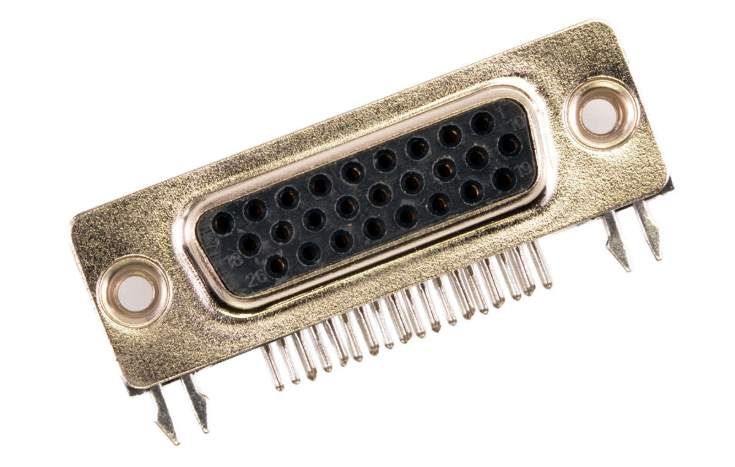 FCT from Molex, 1731130134 Series, Female PCB D-Sub Connector, Gold over Nickel
