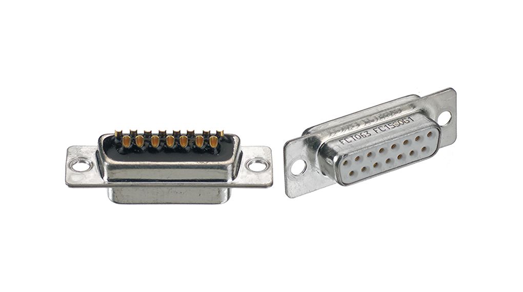 FCT from Molex 173114 9 Way Straight Solder D-Sub Connector Female