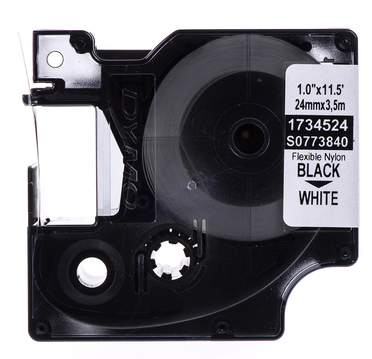 1734524 Dymo Black on White Label Printer Tape, 3.5 m Length, 24 mm Width, 24 mm Label Width