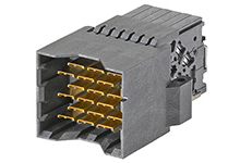 Molex, 173460 2.35 mm Pitch 3 Pair Backplane Connector, Right Angle Male, 6 Column, 6 Row, 36 Way