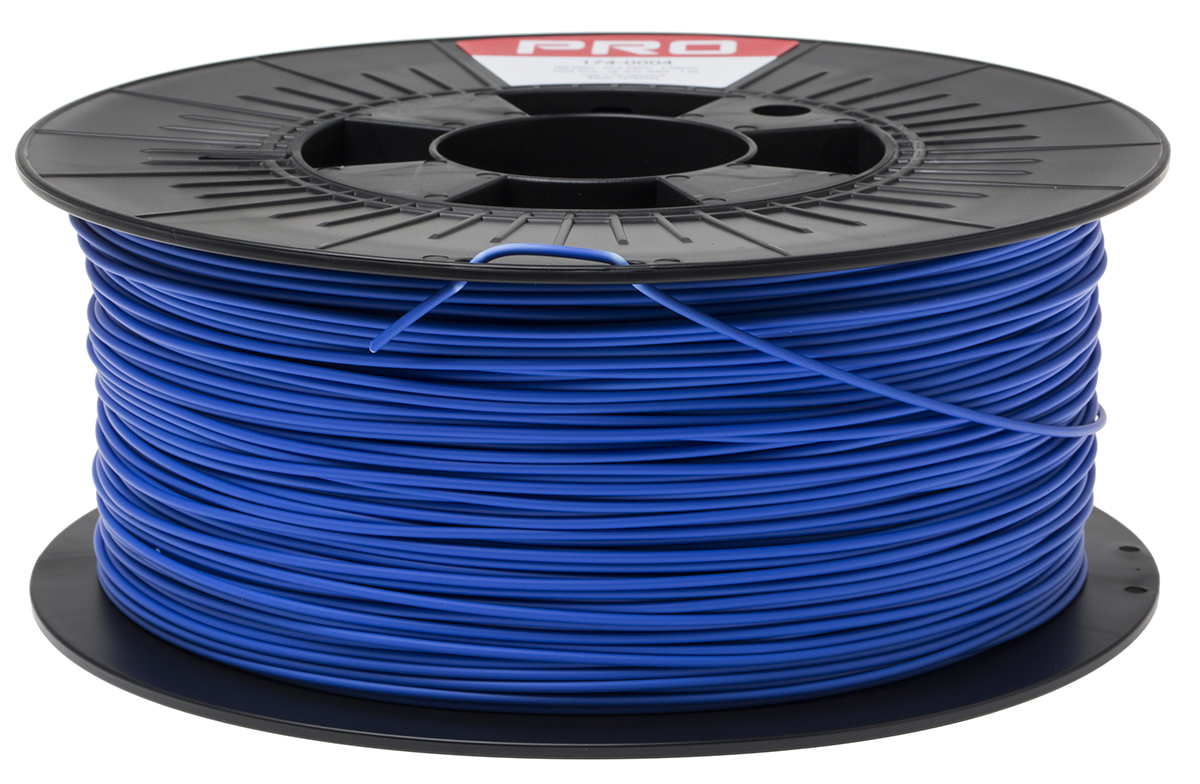 174-0004 RS PRO 1.75 mm Blue PLA 3D Printer Filament, 1 kg