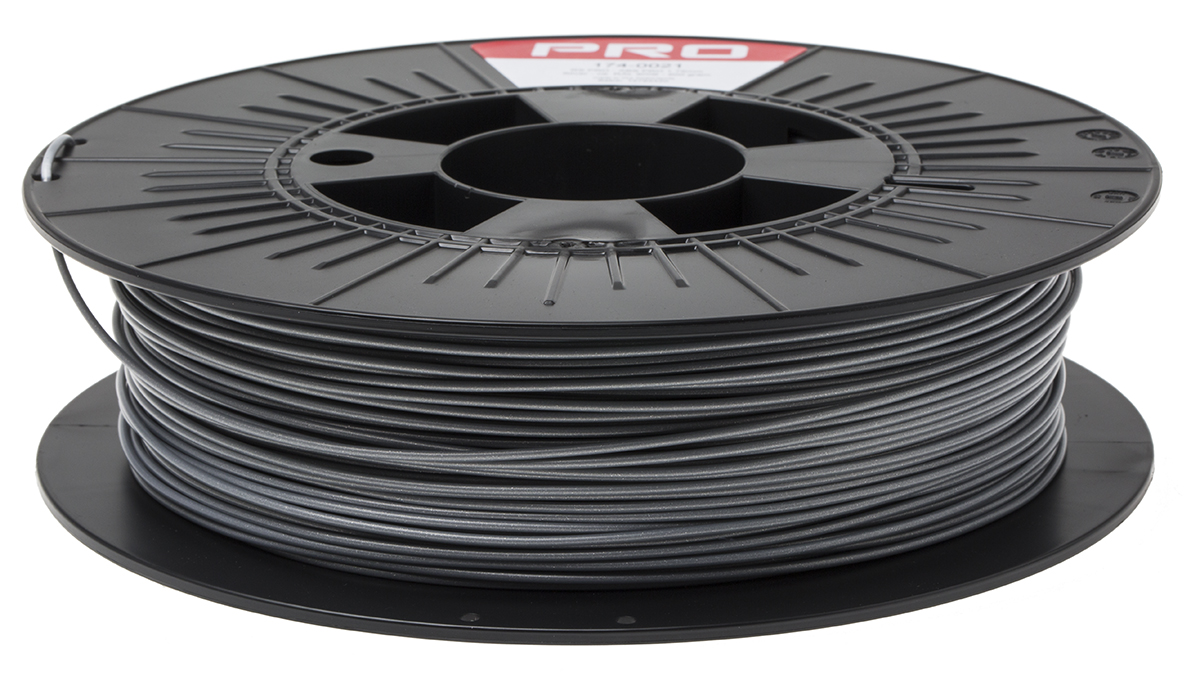 174-0021 RS PRO 1.75 mm Silver ABS-X 3D Printer Filament, 500 g