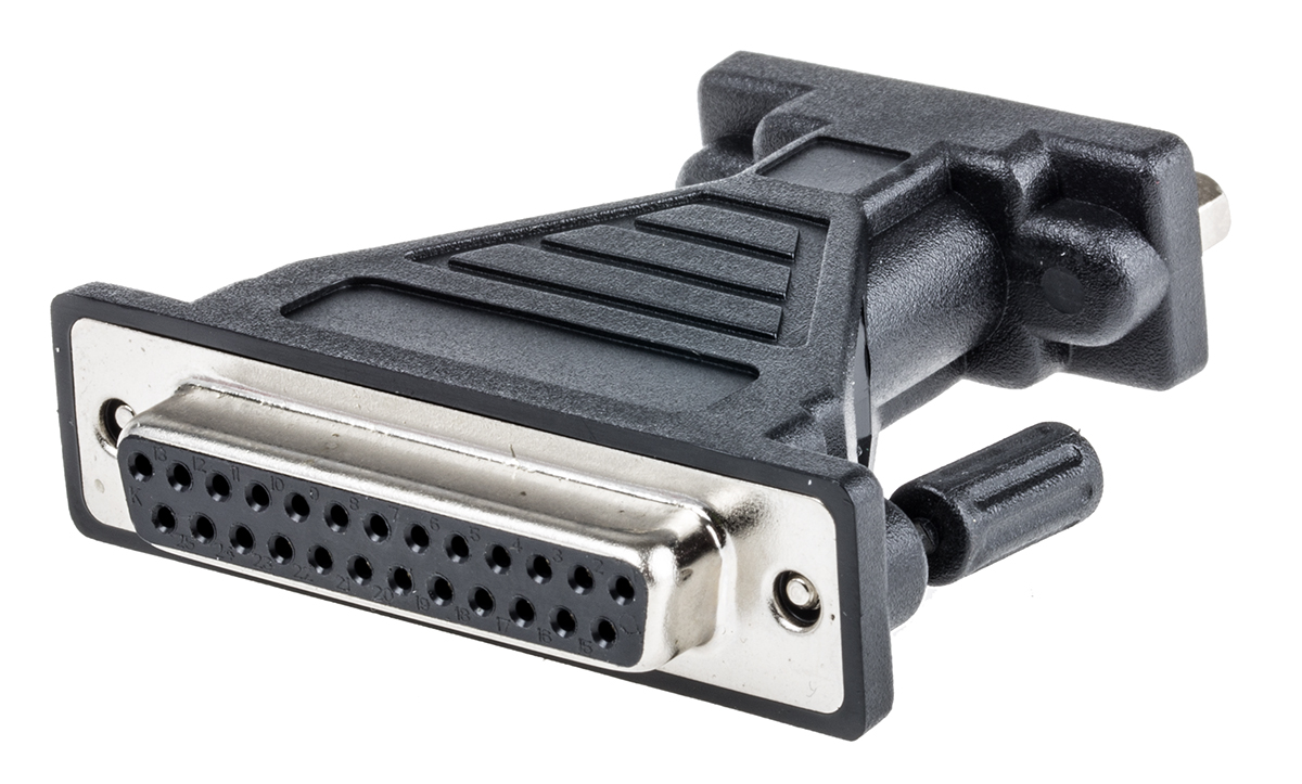 RS PRO D-Sub Adapter 9-Way D-Sub to Male Male 25 Way D-Sub Female Female