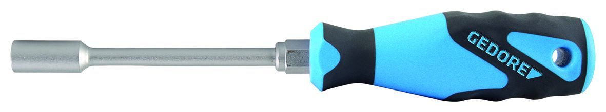 Gedore Hexagon Nut Driver, 8 mm Tip, 125 mm Blade, 235 mm Overall