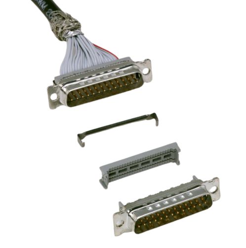 3M 8200 37 Way Wire Mount D-sub Connector Plug, 1.384mm Pitch