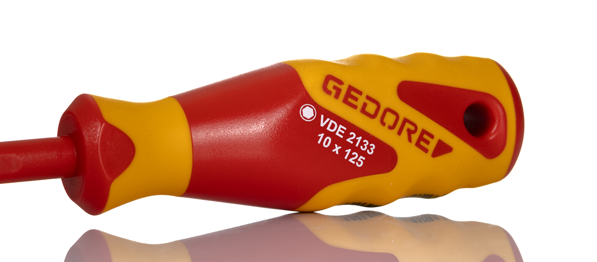 1747134 Gedore Hexagon Nut Driver, 10 mm Tip VDE/1000V Approved, 125 mm Blade, 235mm Overall
