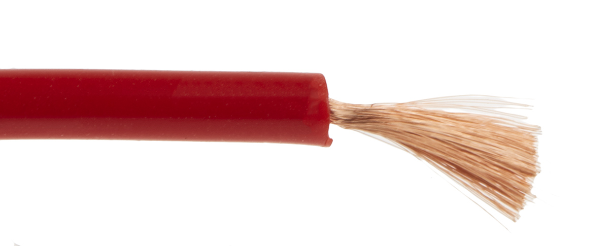 175-7466 Staubli SiliVolt-1V Series Red Hook Up Wire, 511, 25 m