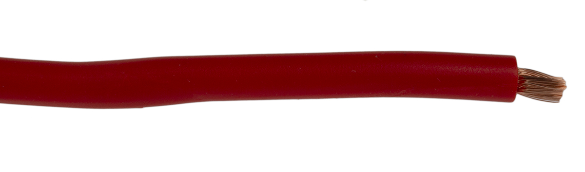 175-7467 Staubli Red Hook Up Wire, 17 AWG, 259, 25 m
