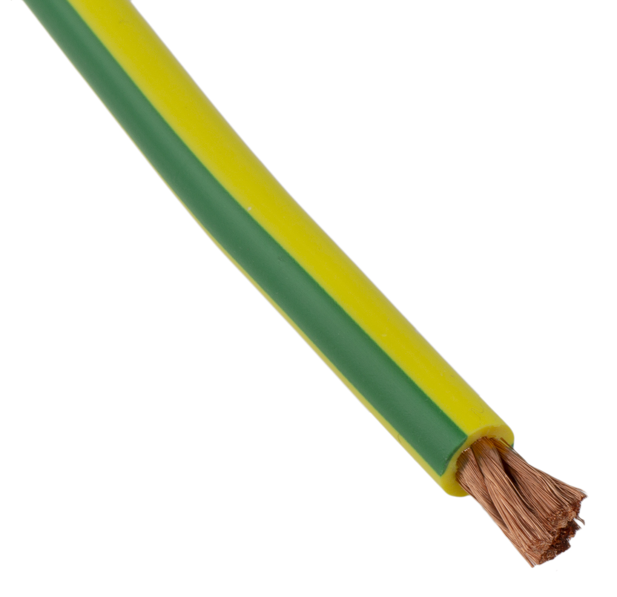 Staubli Green, Yellow Hook Up Wire, 1548, 10 m, Polyvinyl Chloride