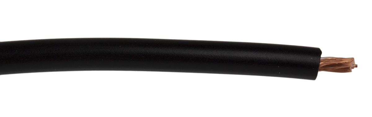 175-7470 Staubli Black Hook Up Wire, 17 AWG, 259, 25 m