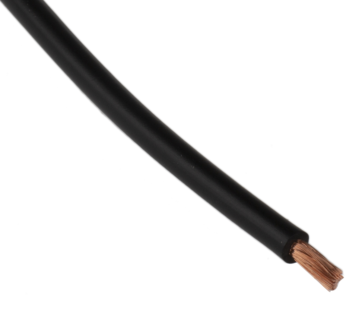 Staubli Black Hook Up Wire, 17 AWG, 259, 25 m, Polyvinyl Chloride