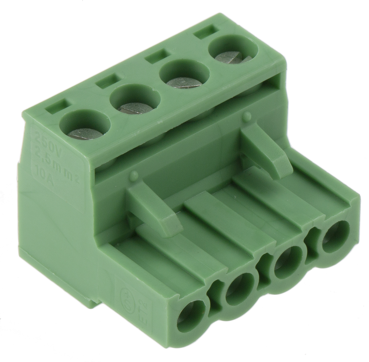 1757035 Phoenix Contact MSTB 2.5/4-ST-5.08 Series Pluggable Terminal Block, 4-Contact, 5.08 mm Pitch, 1 Row,