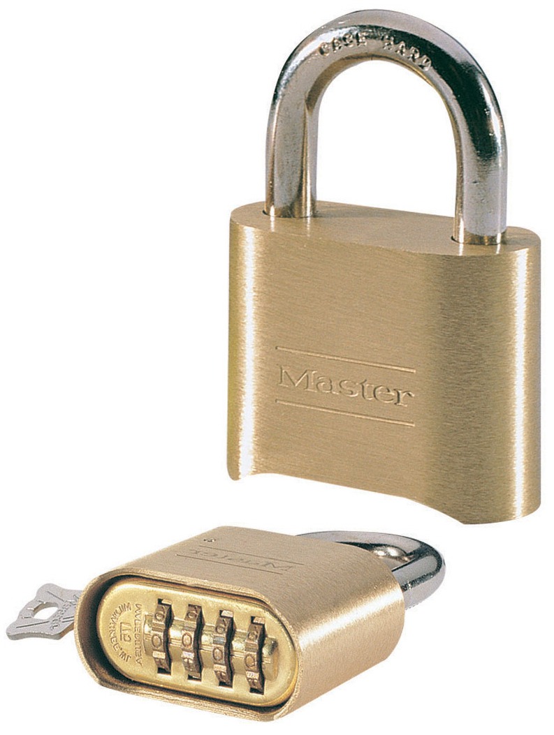 Master Lock Padlock Zinc Padlock Weatherproof, 8 mm Shackle, 51 mm Body
