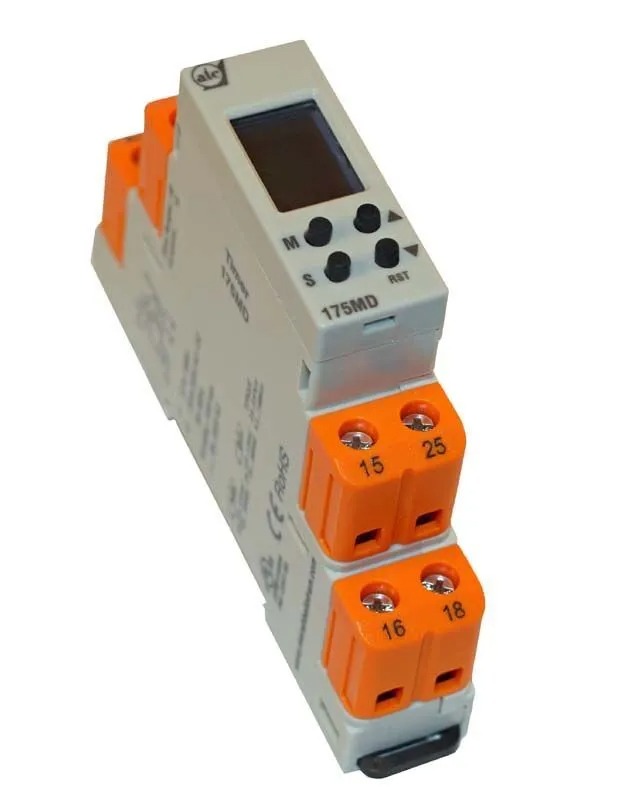 ATC 175MD Series DIN Rail Multi-Timer, 1-Contact, 20 to 240 V ac/dc 20V ac, 240 V ac, 0 s to 99.0 h,
