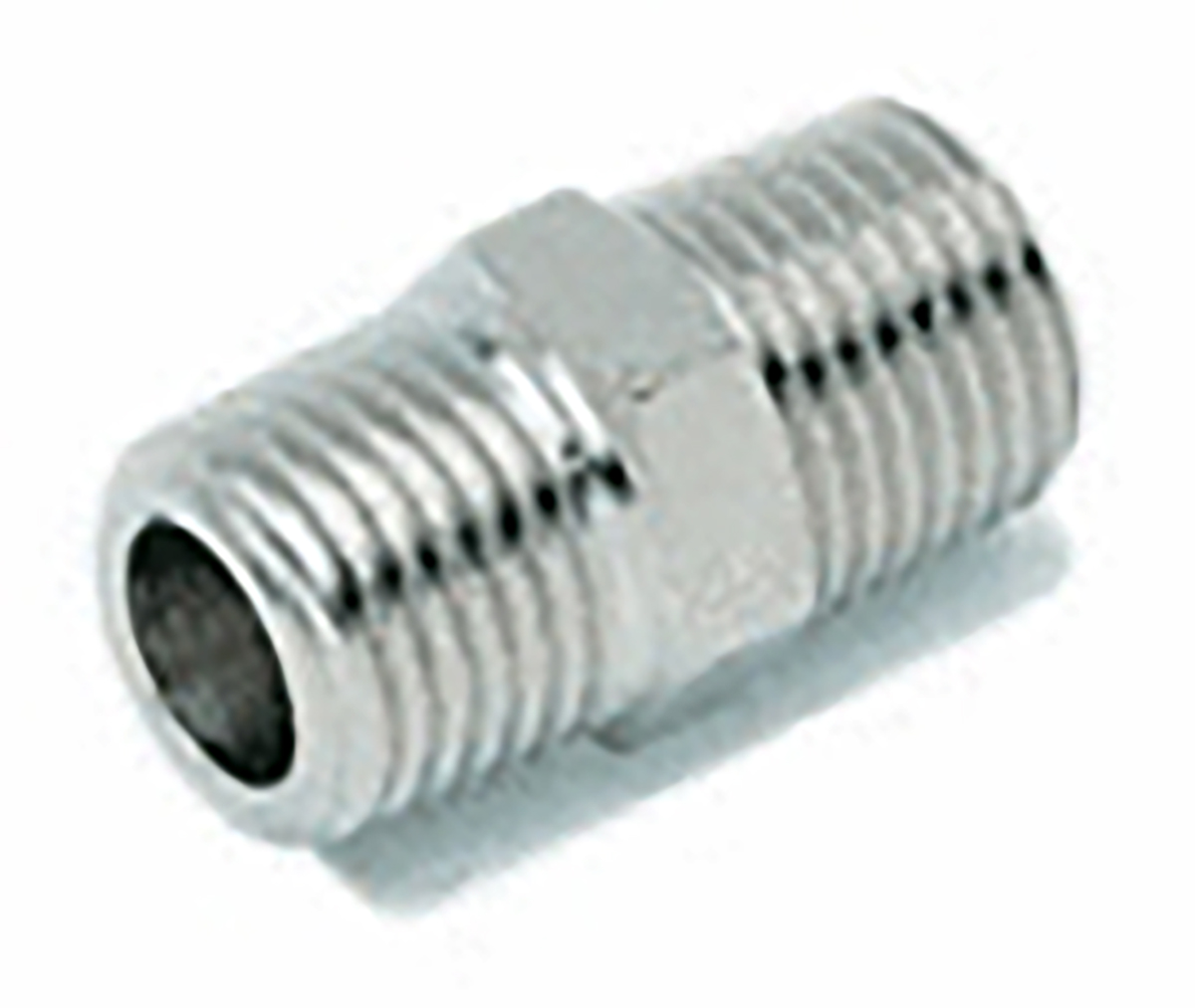 RS PRO Brass Pipe Fitting, Straight 1/8 In BSPT Male Threaded Nipple, Male BSPT 1/8 in to Male British Standard Parallel