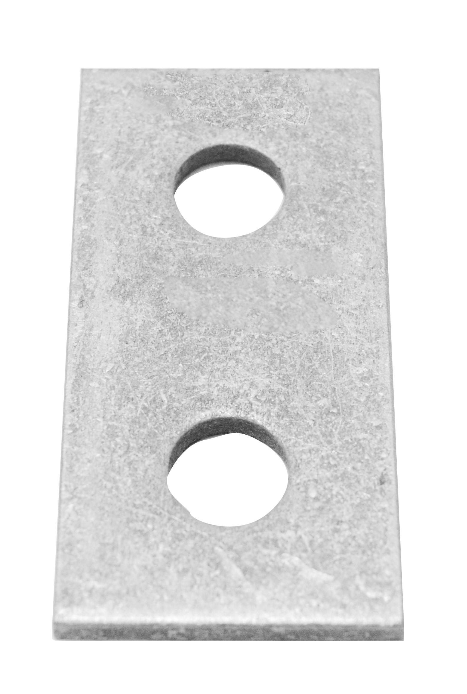 RS PRO Hot Dipped Galvanised Rectangular Bracket 2 Hole, 14 mm Holes, 84 mm 50mm