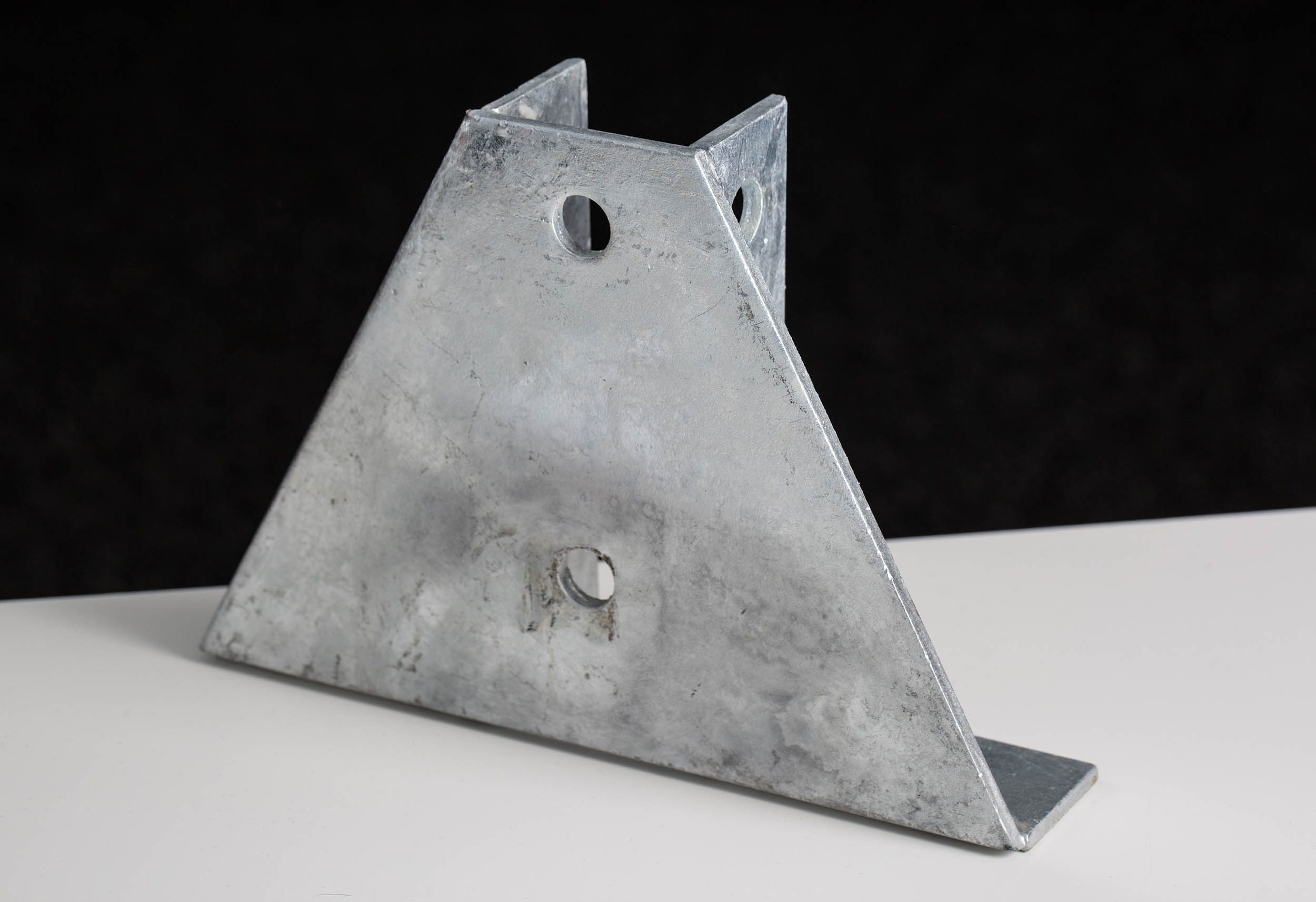 176-6926 RS PRO Hot Dipped Galvanised Base Plate 152 mm 40mm 215 mm
