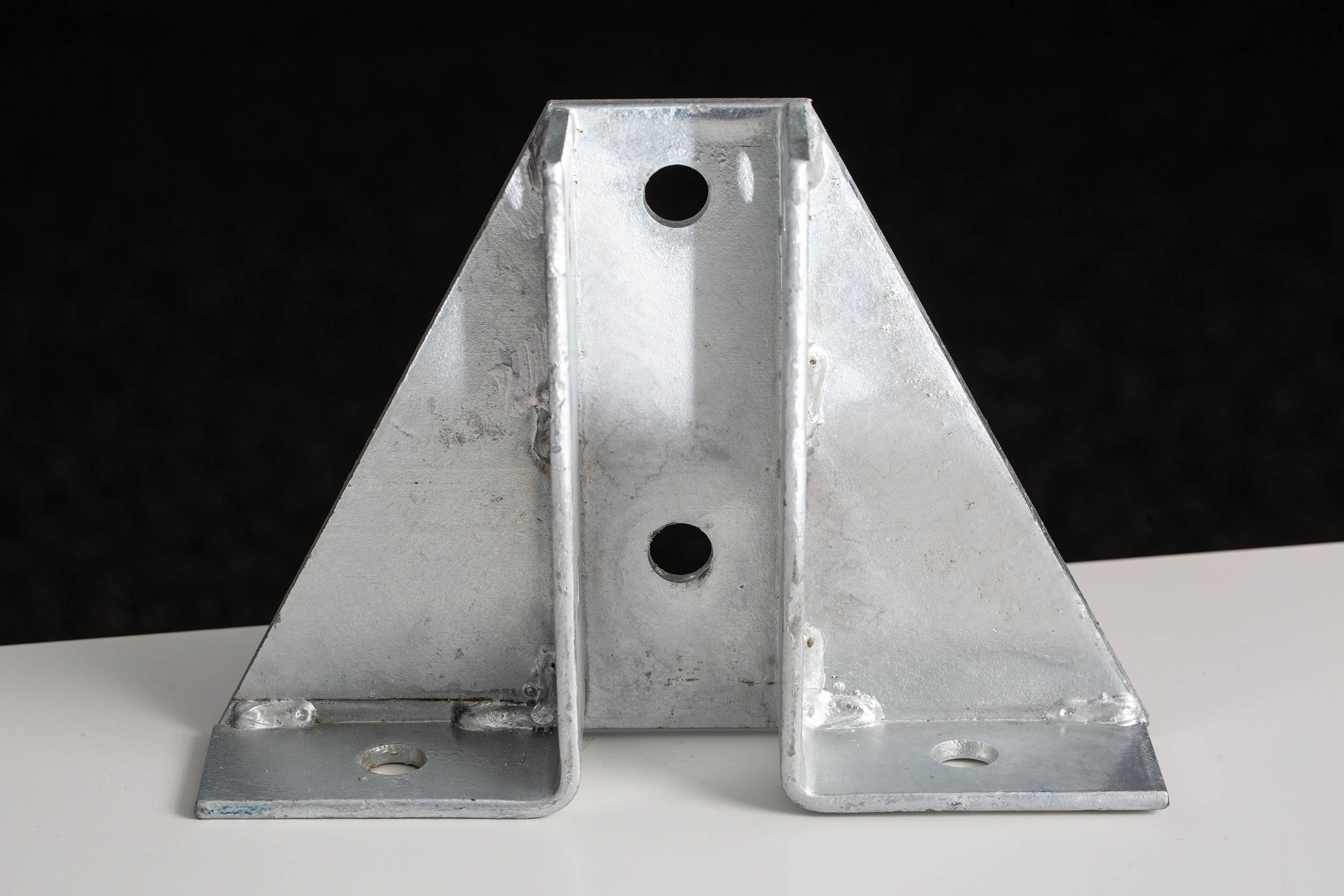176-6926 RS PRO Hot Dipped Galvanised Base Plate 152 mm 40mm 215 mm