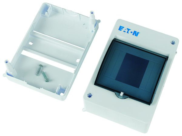 177073-mini-4-t Eaton Eaton xComfort Series White Plastic Junction Box, IP30, 0 Terminals, 83 mm, 95mm 140 mm