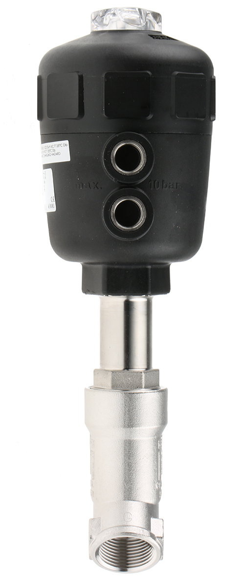 178664 Burkert Angle type Pneumatic Actuated Valve, 16 bar 3/4 in
