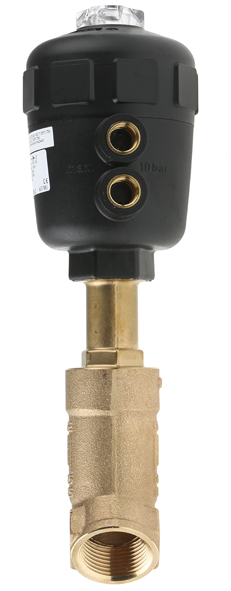 Burkert Angle type Pneumatic Actuated Valve, 16 bar 1 in